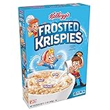 Kellogg’s Frosted Krispies, Breakfast Cereal, Toasted Rice Cereal, Fat-Free, 13 oz Box(Pack of 6)