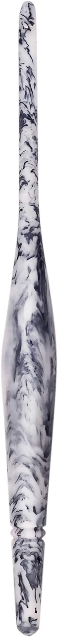 Ommi Ergonomic Handle Crochet Hooks | Handcrafted 7'' Crochet Hook | Knitting Needle, Craft Yarn Weave | Best Gift! (10 mm, Black & White) (I-010422)