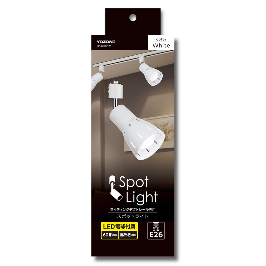 Amazon.co.jp : 【 60W相当 810lm / LED電球付属 】 YAZAWA ダクト