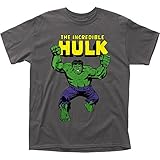 Men's Marvel Comics The Hulk Incredible T-shirt (Medium/Grey)