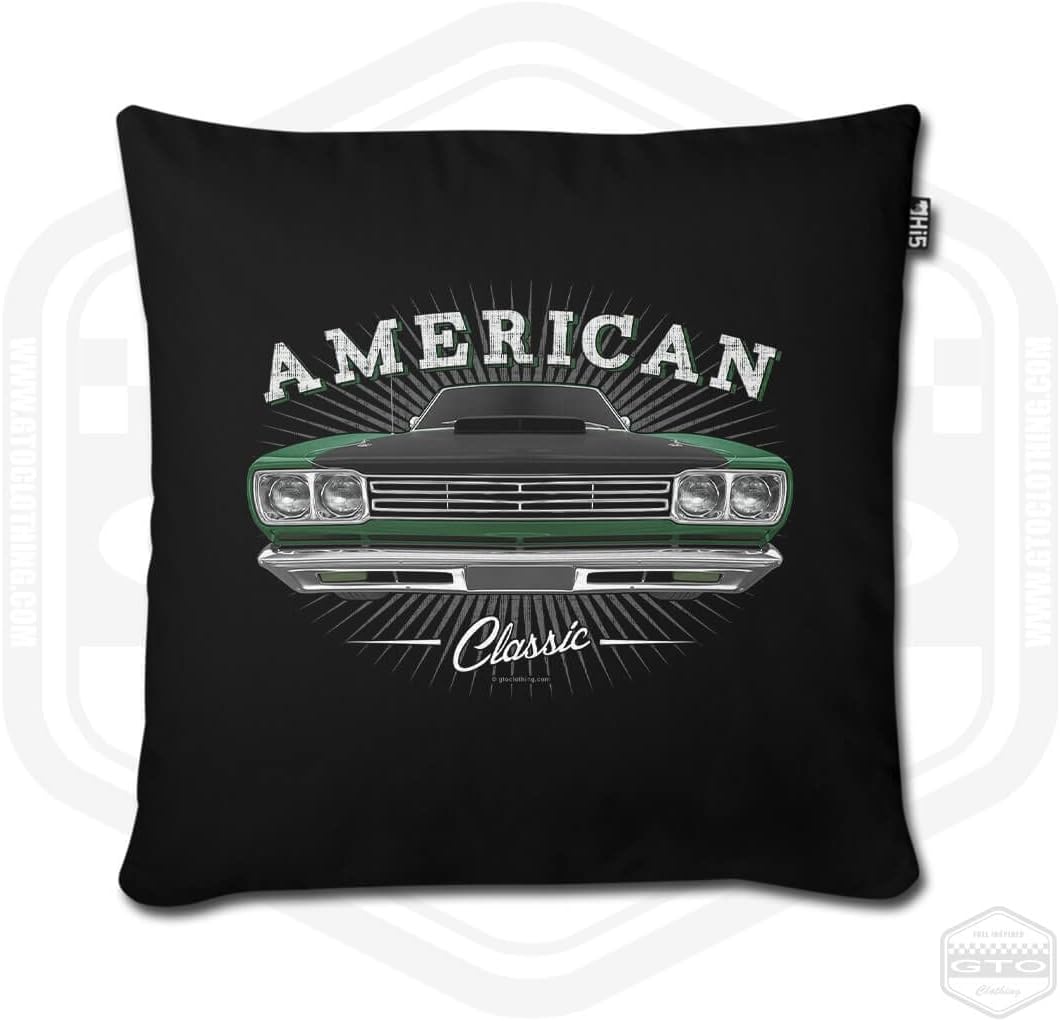 1969 Roadrunner Pillow Cover American Muscle Car Fan Art