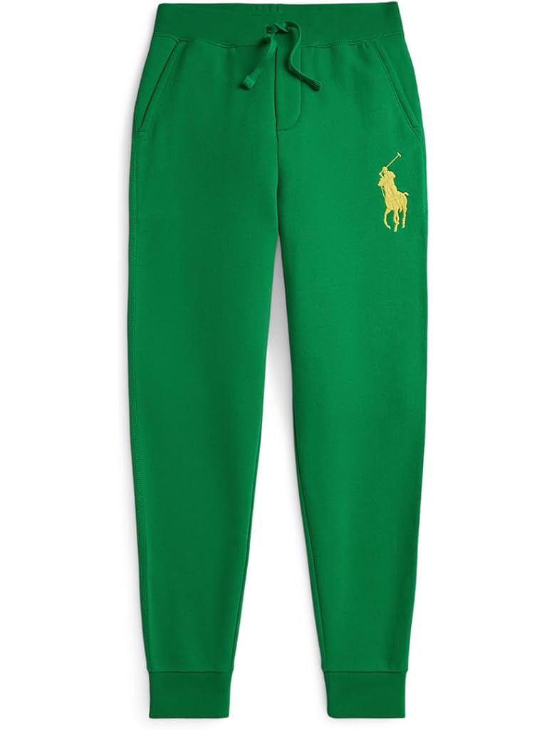 Green Polo Ralph Lauren Big Pony Fleece Jogger Pants (big Kid)