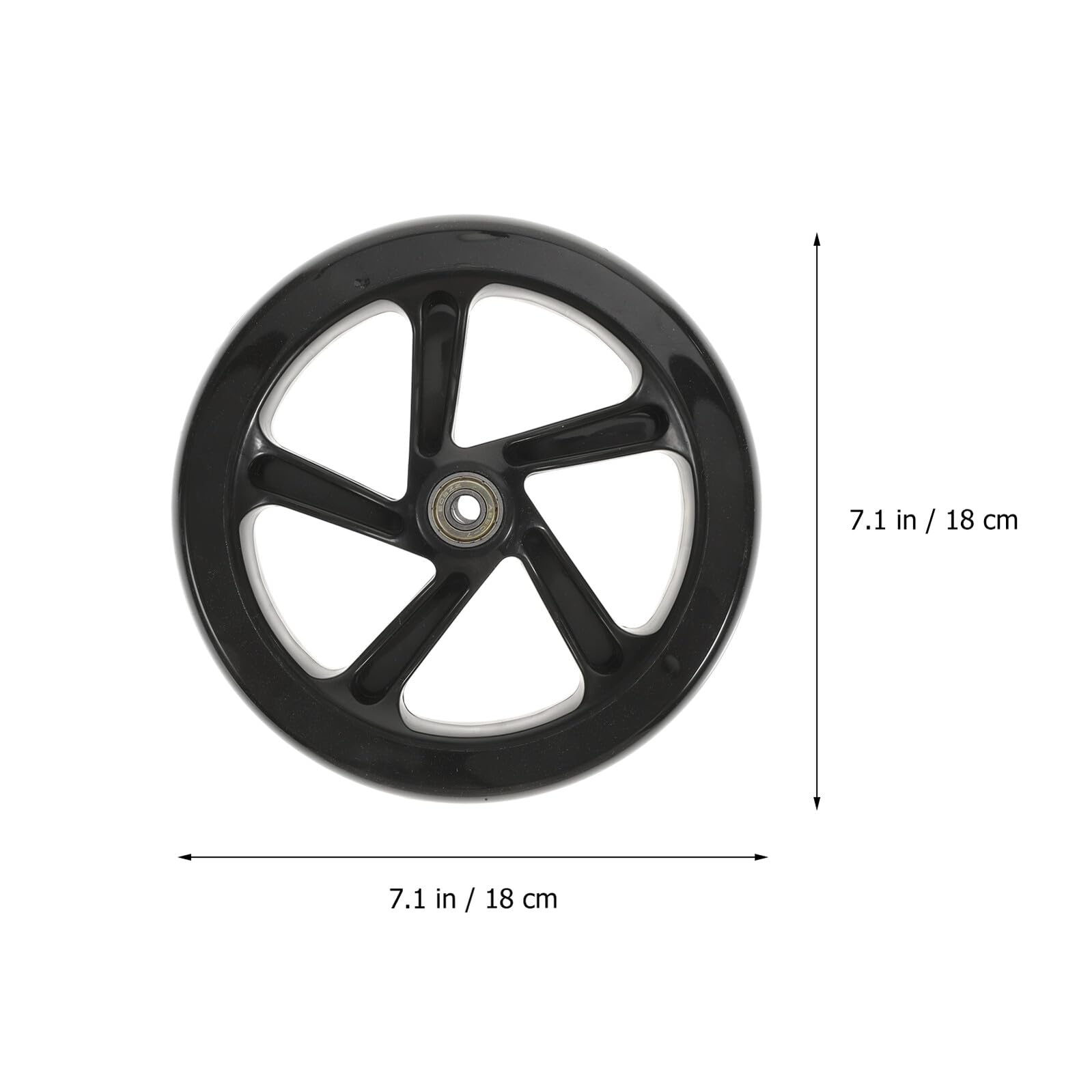 ABOOFAN 2 pièces Roues de Scooter Haute Élasticité PU avec Roulements Résistantes à Usure Remplacement pour Trottinette Compatibles Surfaces Urbaines Légères et Durables Lot