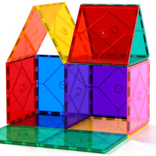Mruikeny 14-Piece Large Magnetic Tiles Building Toys for Kids Ages 3+