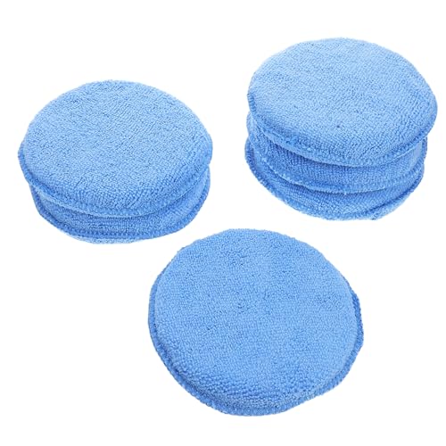 Cabilock 6piezas Kit De Esponjas para Encerar Autos Almohadillas De Pulido Manual Reutilizables Herramientas De Cuidado para Detalles De Coche Aplicador De Cera para Automóviles