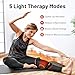 Red Light Therapy Knee Brace & Vibration Knee Massage, 660nm & 850nm Rechargeable Near Infrared Light Therapy Device for Knee/Elbow/Shoulder for Cordless Use.