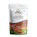 God Choice Organic Jaggery Powder 500gm | Natural & Unrefined Desi Gud/Gur | Sharkara Bellam, Nattu Sakkarai | Chemical-Free Sweetener | Rich in Iron & Minerals | Healthy Sugar Substitute (Pack of 1)