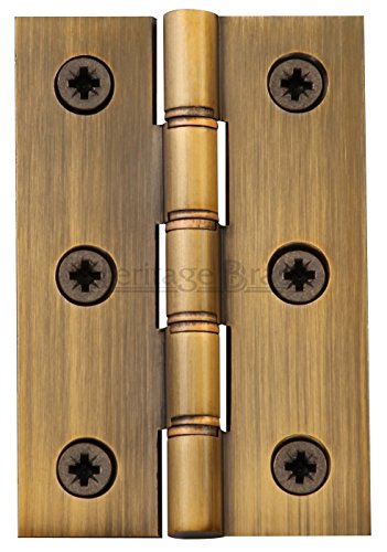 Double Phosphor Washered and Screws Hinge by HERITAGE BRASS