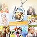 Custom4U Personalizado Locket para Mujeres Colgante Ovalado con Foto Propia Plata de...