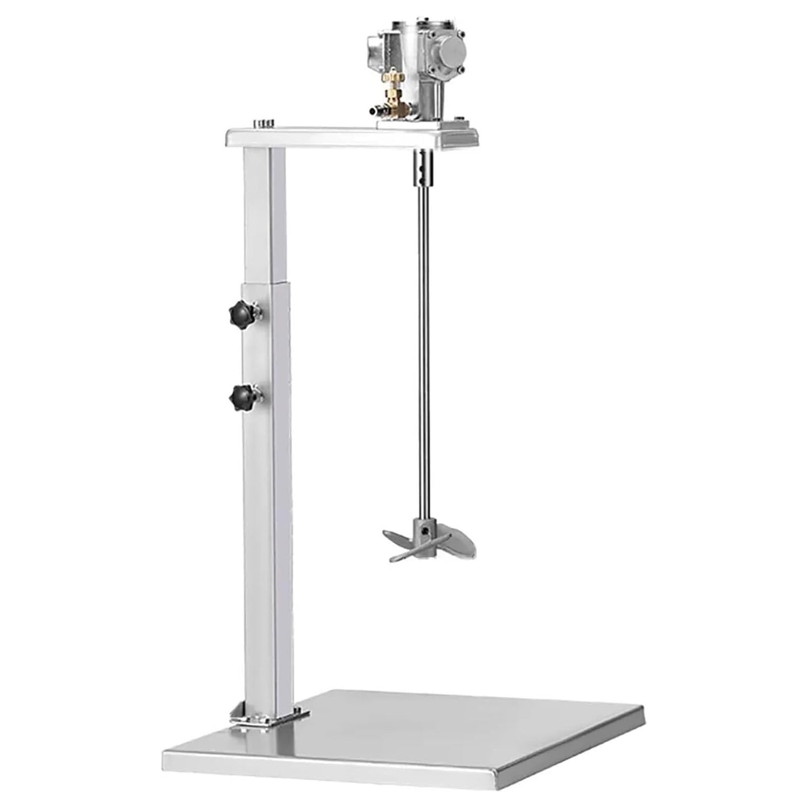 Mezclador neumático para pintura de 5 galones, 1/8 HP automático, velocidad ajustable 50-2800 RPM, altura ajustable 46-86 cm, ideal para revestimientos de pegamento, uso industrial