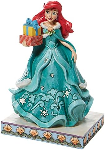 Disney Traditions Christmas Ariel Figurine, Multicoloured, 18.5cm, 6008982