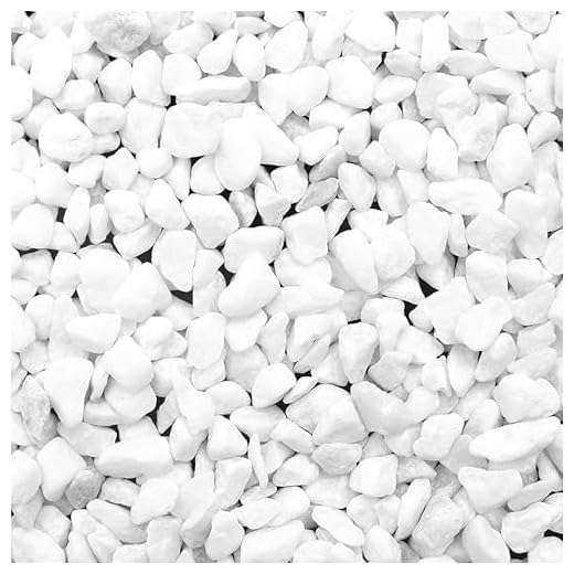 BELLE VOUS Dekosteine Weiß (3,6kg Sack) - Deko Steine kleine Steine Garten - Weiße Steine Deko - Kieselsteine Garten - Ziersteine kleine Steine - Vasenfüller Pflanztöpfe Grab