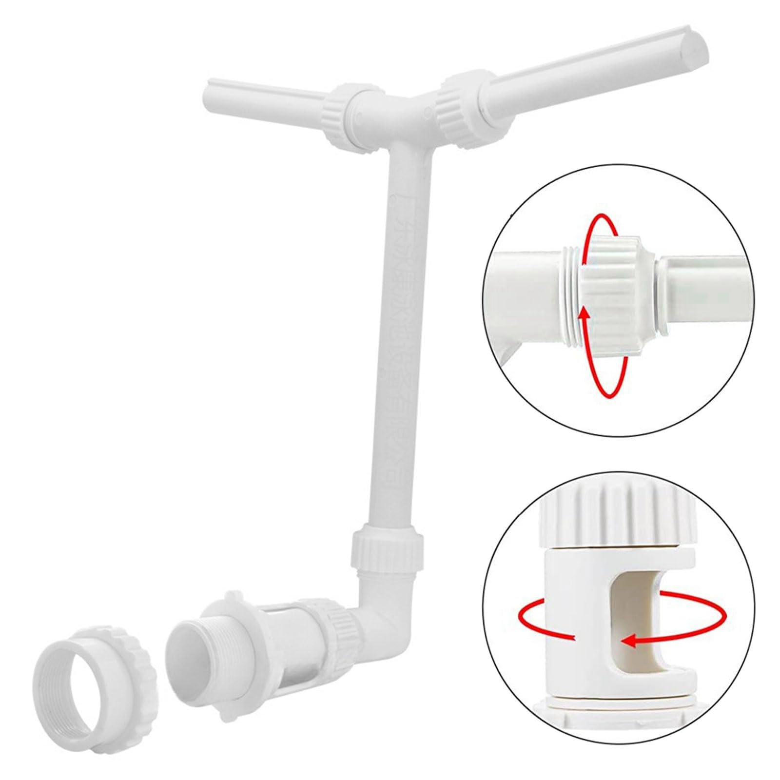 Fontana per Piscina, Fontana D'Acqua a Doppio Spruzzo, Piscina Cascata Fontana Spruzzatore, Fontane per Piscine a Cascata Spray,Fontana D'acqua a Doppio Spray,per Piscina Fuori per Terra e Sotterranea