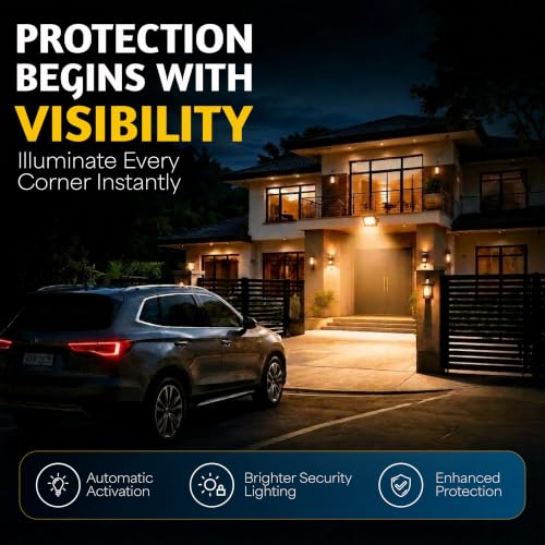 Image of Forus 150W LED Flood Light Amber with Motion Sensor Auto On Off Day Night Mode Waterproof Outdoor Security Light for Garden Parking Garage Factory Warehouse High Bright Floodlight 4Yr Warranty-1Pc