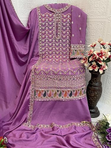 Indian ready to wear salwar kameez for Festival wedding party plus size Sharara suit party for women (2891)4