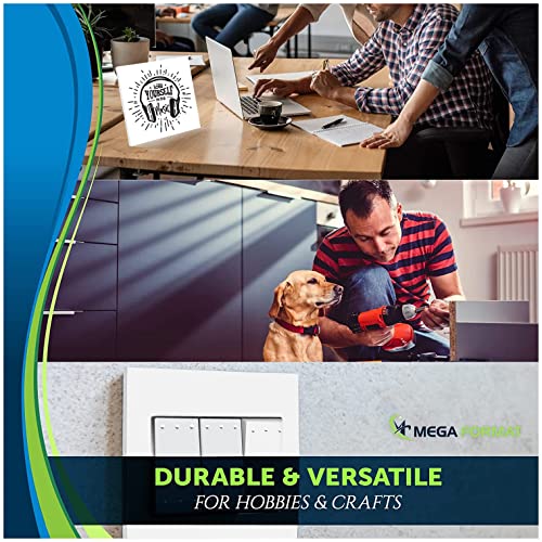 Image of Mega Format Expanded PVC Plastic Sheets - 18 inch X 24 inch White Rigid Sheet for Crafts, Signage, & Displays - Sintra, Celtec PVC Board - Waterproof for Outdoors Use - 1 /4 inch 6mm Thick - 1-Pack-White