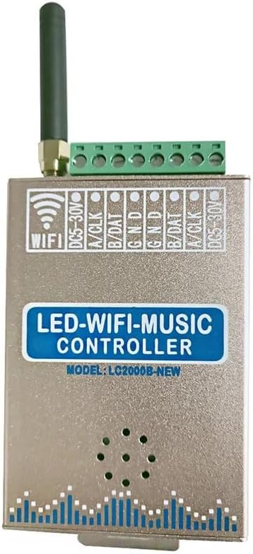 DC5-24V LC2000B LED WiFi ミュージックコントローラー 8-2048 ピクセルパネルスクリーンストリップライト