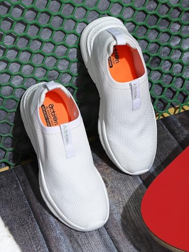 Image of Action | Athleo | WALKER-113 | Men's | Slip-On | Walking | Shoe | Breathable | Flexible | Lightweight | Comfortable | Sports | Shoes