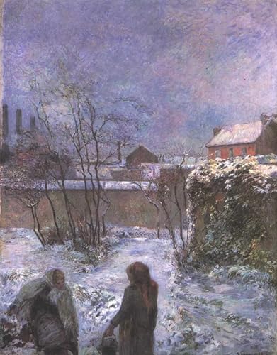 Art mural le jardin d'hiver Paul Gauguin pour décoration chambre cosy