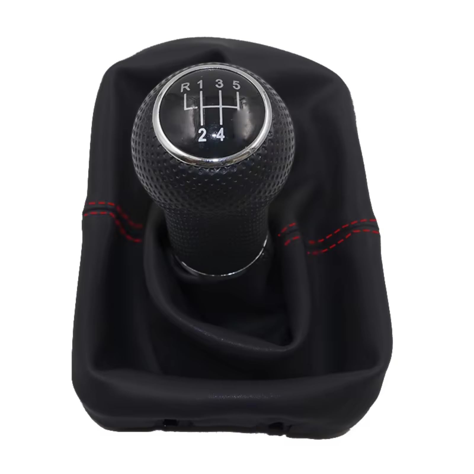 HILLAR Car Gear Stick Knob for VW for Beetle 1998-2010 Gearbox Gaiter Stick Handles 5 Speed Red Line Gear Shift Knob Boot Lever Gaitor Shifter Dust Jacket(Type 1)