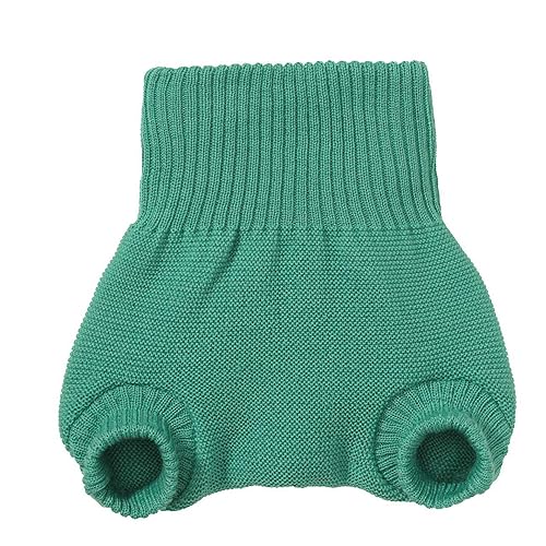 Disana WOLLWINDELHOSE, 100% Bio-Merinowolle GOTS, IVN Best | Newborn Neugeborene Baby Kleinkind, Kind Unisex | Baby Erstausstattung | Made in Germany | Mint Gr. 86-92