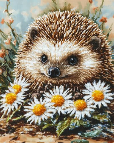 Kit de broderie au point de croix animaux de dessin animé cadeau DIY