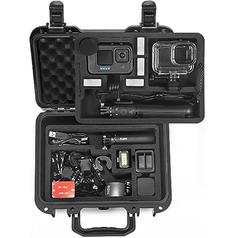 Lekufee Waterproof Hard Case Compatible with Gopro Hero 13/Gopro Hero 12/11/10/9/8/Media Mod/Gopro Volta/Creator Edition/Action Camera and Other Accessories(Case Only) Cover