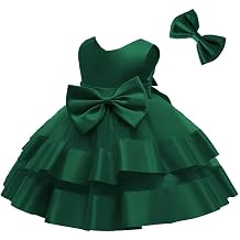 3M-6T Toddler Girl Bowknot Backless Tutu Gown Ruffle Lace Tulle Dress Baby Party Dresses with Headwear