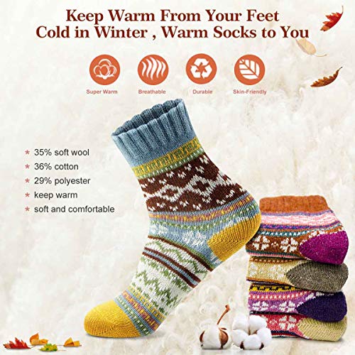 Women-Socks-Gift-for-Mom-Winter-Women-Gifts-for-Women-Socks-Warm-Thick-Soft-Wool-Socks-Christmas-Socks-Cozy-Crew-Socks