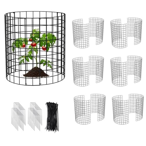12 PCS Cage à Plantes Contre Animaux,protecteurs de Plantes Contre Les Animaux,42.8 x 33cm Grillage de Protection Extensible,avec Clous et Sangles,Plantes Arbustes et Légumes Contre Les Animaux