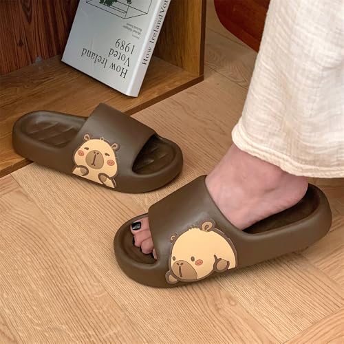 Men's and Women's Capybara Slides,Cute Capybara Slippers for Indoor Outdoor,Non Slip Quick Drying Shower Shoes,Comfort Cloud Slides Sandals2