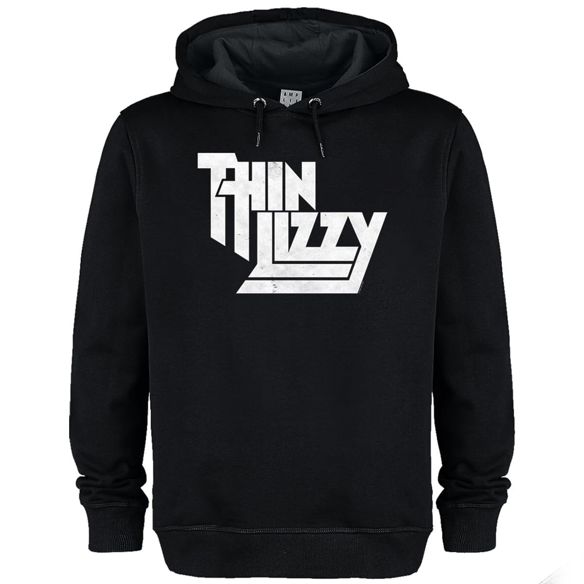 Amplified Unisex Adult Thin Lizzy Logo Hoodie (L) (Black)