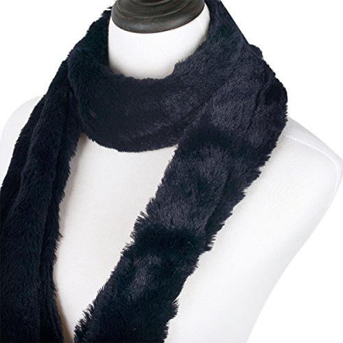 Super Soft Faux Fur Solid Color Warm Infinity Loop Circle Scarf -Diff Colors4