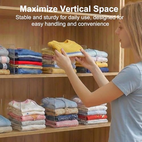 SortNStore Shelf Dividers Closet Organization: 6" Tall x 10" Deep (Small) by SortNStore - Image 4