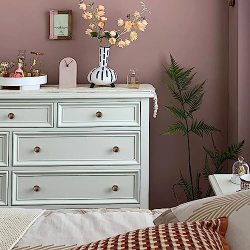 RZDEAL 4 PCS 1.0'' x 0.9'' Antique Style Brass Simple and Elegant Pulls Solid Hardware Knobs for Furniture Cabinet Closet Drawer Box Door Handles(Antique Brass) - Image 9