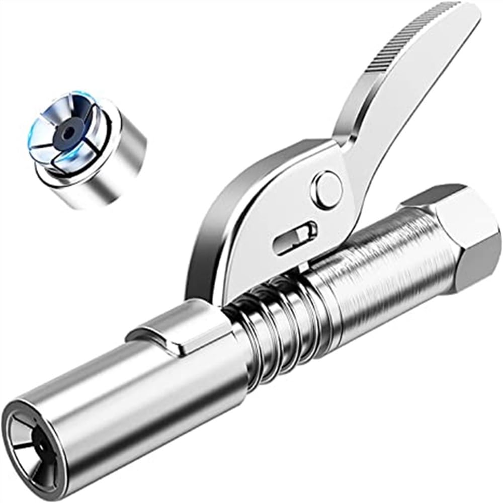 Łącznik do smarownicy Złącze pistoletu smarowego Smarownica Złączka Dysze wtryskowe 1/8” NPT Końcówki złączki Smarownica Akcesoria(2pcs)