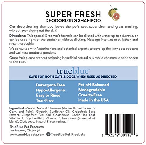 TrueBlue-Grapefruit-Chamomile-Concentrated-Deodorizing-Dog-Shampoo–Cleansing-Wash-Moisturizing–Toxin-Free-Natural-Botanical-Blend–Tearless–1-Gallon TrueBlue Grapefruit Chamomile Concentrated Deodorizing Dog Shampoo–Cleansing Wash Moisturizing–Toxin Free Natural Botanical Blend–Tearless–1 Gallon