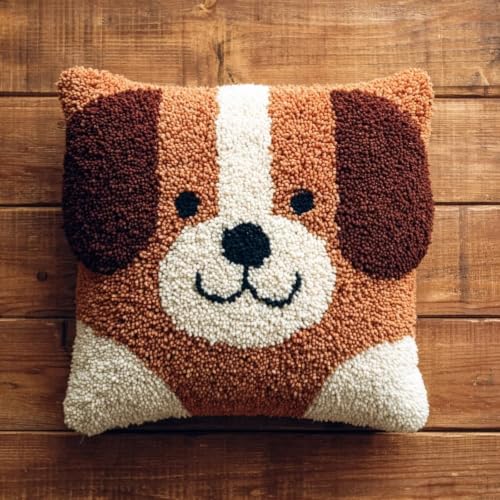 Kit de gancho para pestillo para cojín de perro, actividad creativa para principiantes