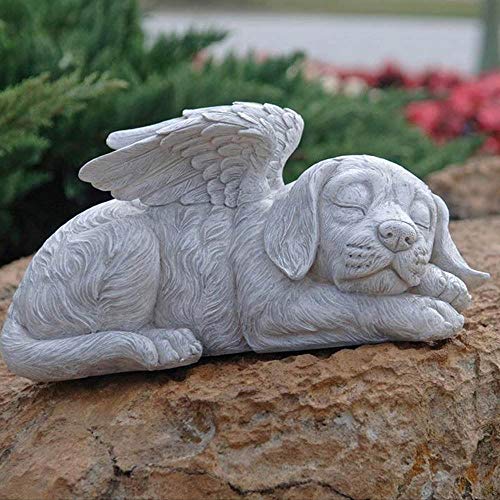 Design Toscano Tierstatue imit Engelsflügeln, Maße: 25,5 x 14 x 12,5 cm,