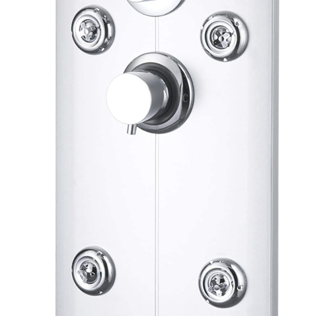 vidaXL Panel Ducha Acero Inoxidable y Plástico 25x43x120 cm Plateado Baño Aseo