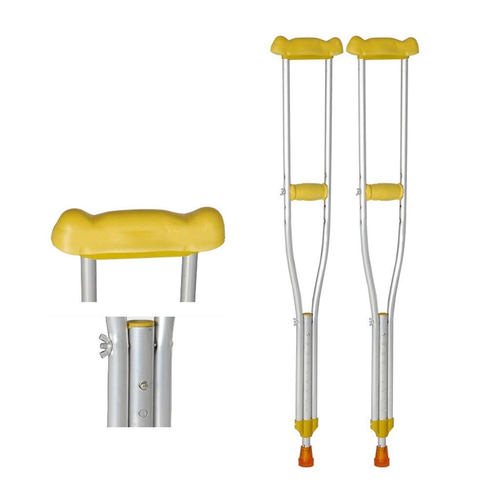 MU Medici Sotto Le Braccia, Stampelle in Alluminio Regolabile in Altezza Fratture Non-Slip Bastone da Passeggio per Anziani Disabili,1 piece,D