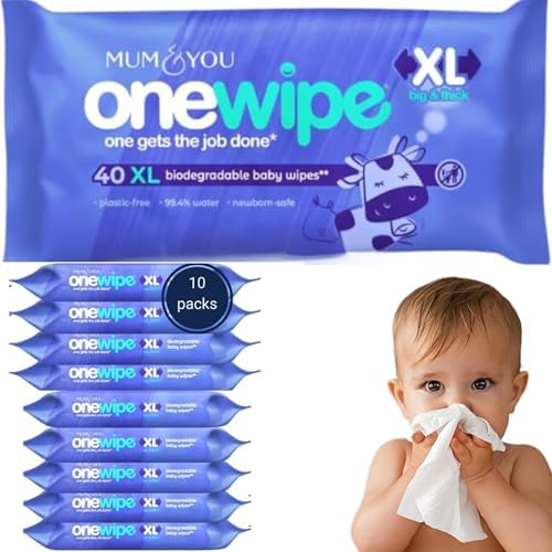 Mum & You Onewipe Baby Wipes Multipack, 100% Biodegradable Wet Wi...