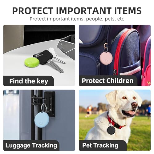 Air Tags, Smart Tag Works with Find My App (iOS Only), Keys Finder and Item Locator for Luggage, Backpack, Suitcases and More, Replaceable Battery, IP67 Waterproof Tracking Tags-5 Pack - Image 6