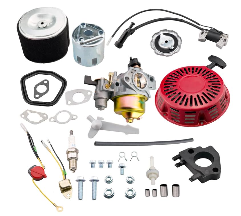 GX240 Kit d'ajustement de bobine d'allumage avec démarreur à détente pour carburateur de remplacement pour Honda GX240 8HP GX270 9Hp Moteur