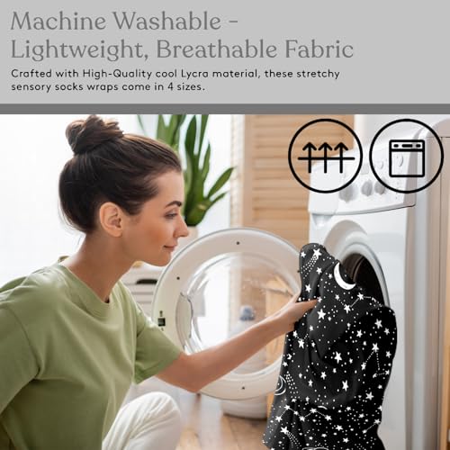 Sensory Sock,Small,3-5 Years, White Space Full Body Sock Provides Deep Pressure Input Sensory Toys for Autistic Children Perfect for Children with Sensory Processing Disorde - Image 7