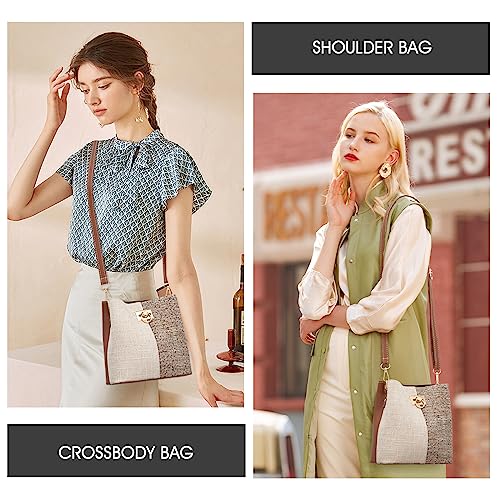 PINCNEL Small Crossbody Purses for Women, Shoulder Bag for Women, PU Leather Crossbody Bags Bucket Bag Handbags2