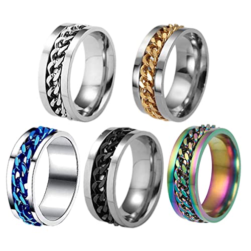 XJKLBYQ Anneaux d'ouvre-Bouteille en Acier Titane ouvre-Bouteille de bière Anneaux de Tire-Bouchon pour la fête 5 pièces Tire-Bouchon