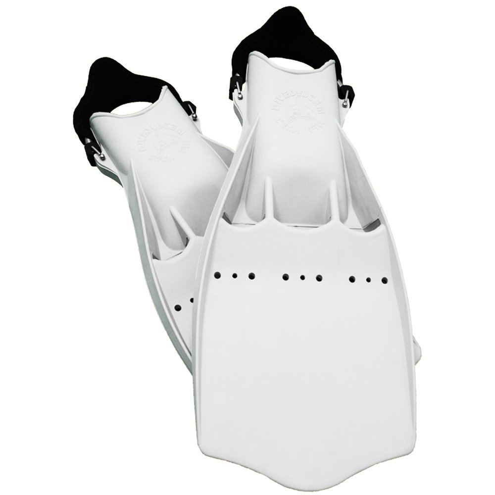 Tech Fin Aletas natación de Goma, Blancas, XXL (EU 45 – 47)