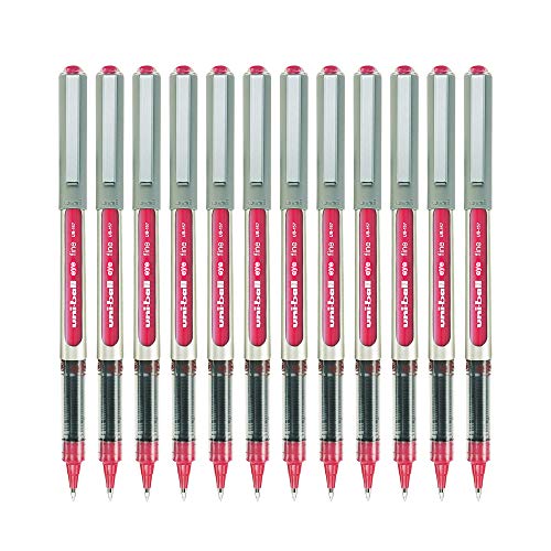Image of uni-ball Eye UB157 0.7mm Roller Ball Pen | Wine Ink, Pack of 12
