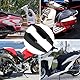 QIUMING Motorrad Winglet Aerodynamische Spoilerlippe Motorrad-Windflügel Seitenflügel für Motorräder Universal Kohlefaser ABS Aerodynamischer Spoilerflügel Mit Den Meisten MotorräDern (schwarz)